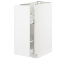 Szafka st/wysuwane wyposażenie wew, biały Ringhult/połysk biały METOD 092.998.64