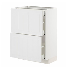 Тумба под кухонный шкаф с 2/3 ящиками, белая/Stensund white METOD / MAXIMERA 094.095.13