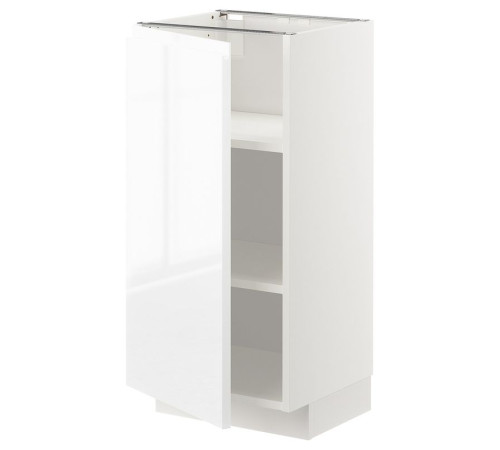 Szafka st/półki, biały/Voxtorp połysk/biel METOD 094.554.68