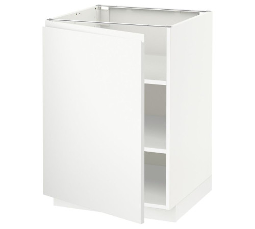 Szafka st/półki, biały/Voxtorp matowy biały METOD 094.694.46