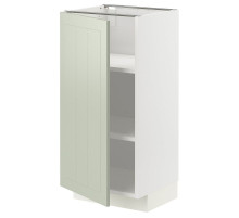 Szafka st/półki, biały/Stensund jasnozielony METOD 094.870.92