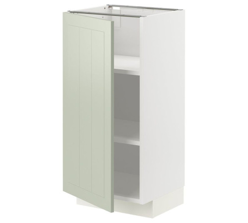 Szafka st/półki, biały/Stensund jasnozielony METOD 094.870.92