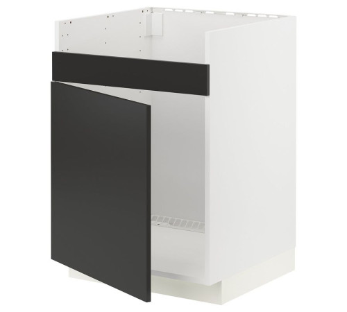 Szafka pod zlew HAVSEN 1kom, biały/Nickebo matowy antracyt METOD 094.984.44