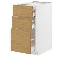 Sz stj 3fr/2n/dir/w szu, белый/Воксторп под дуб МЕТОД / МАКСИМЕРА 095.388.93