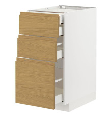 Sz stj 3fr/2n/dir/w szu, белый/Воксторп под дуб МЕТОД / МАКСИМЕРА 095.388.93