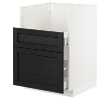 Szafka zl pod TALLSJÖN, biały/Lerhyttan bejcowane na czarno METOD / MAXIMERA 095.506.63