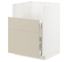 Szafka zl pod TALLSJÖN, biały/Havstorp beżowy METOD / MAXIMERA 095.508.23