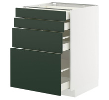Sza st 4fr/4szu, biały/Havstorp głęboki zielony METOD / MAXIMERA 095.565.56