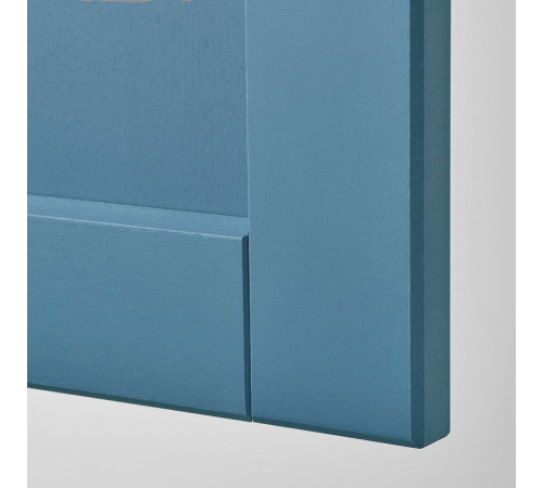 Шкаф с проволочной корзиной, белый/синий цвет Lerhyttan METOD 096.015.87