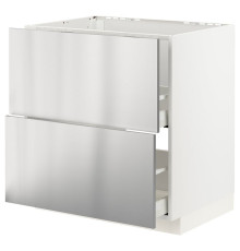 Sz stj zl+2fr/2szu, белый/Ворста нержавеющая сталь METOD / MAXIMERA 193.298.70