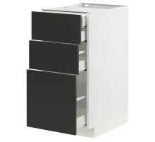 Sz stj 3fr/2n/dir/w szu, белый/Nickebo матовый антрацит МЕТОД / MAXIMERA 194.981.13