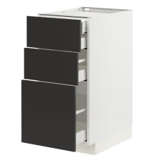 Sz stj 3fr/2n/dir/w szu, белый/Nickebo матовый антрацит МЕТОД / MAXIMERA 194.981.13