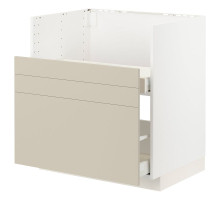 Szafka zl pod TALLSJÖN, biały/Havstorp beżowy METOD / MAXIMERA 195.506.10