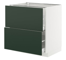 Sz stj 2fr/2w szu, biały/Havstorp głęboki zielony METOD / MAXIMERA 195.569.85