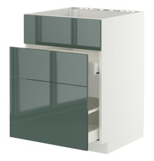 Sz stj zl+3fr/2szu, белый/Калларп темно-серо-зеленый с блеском МЕТОД / МАКСИМЕРА 195.859.02