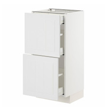 Тумба под кухонный шкаф с 2/3 ящиками, белая/Stensund white METOD / MAXIMERA 294.095.12