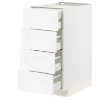 Sza stj 4fr/2n/3śr szu, biały Enköping/biały imitacja drewna METOD / MAXIMERA 294.733.91