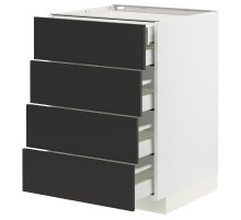 Sz stj 4fr/2n/3dsr szu, белый/Nickebo матовый антрацит МЕТОД / MAXIMERA 294.979.19