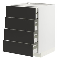 Sz stj 4fr/2n/3dsr szu, белый/Nickebo матовый антрацит МЕТОД / MAXIMERA 294.979.19