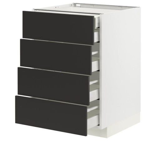 Sz stj 4fr/2n/3dsr szu, белый/Nickebo матовый антрацит МЕТОД / MAXIMERA 294.979.19