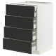 Sz stj 4fr/2n/3dsr szu, белый/Nickebo матовый антрацит МЕТОД / MAXIMERA 294.979.19