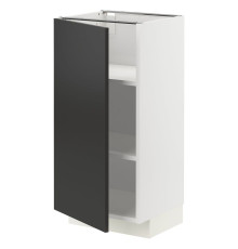 Стол/шкаф, белый/матовый антрацит Nickebo METOD 294.990.27