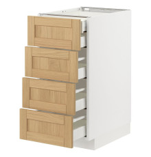 Sz stj 4fr/2n/3dszr sz, белый/дуб Форсбака МЕТОД / MAXIMERA 295.091.25
