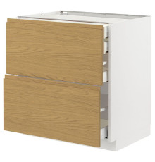 Sz stj 2fr/2n/dir/w szu, белый/Воксторп под дуб МЕТОД / МАКСИМЕРА 295.390.90