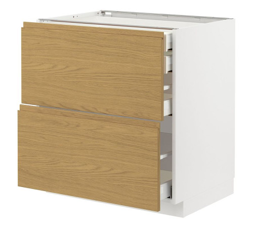 Sz stj 2fr/2n/dir/w szu, белый/Воксторп под дуб МЕТОД / МАКСИМЕРА 295.390.90