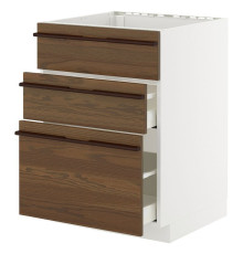 Sz stj zl+3fr/2szu, белый/Stensta темно-коричневый ясеневый шпон МЕТОД / МАКСИМЕРА 295.745.64