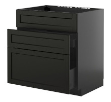 Sz stj zl+3fr/2szu, czarnoszary/Lerhyttan bejcowane na czarno METOD / KNIVSHULT 295.875.09