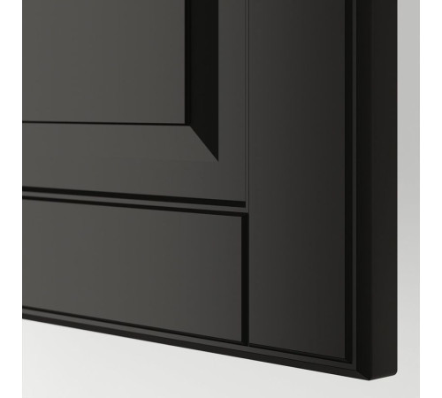 Szafka stj szu/drzwi, czarnoszary/Bodbyn czarny METOD / KNIVSHULT 295.883.92