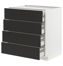 Sz stj 4fr/2n/3dszr szu, белый/Nickebo матовый антрацит МЕТОД / MAXIMERA 394.980.94