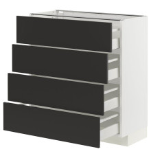 Sza st 4fr/4szu, белый/Nickebo матовый антрацит МЕТОД / МАКСИМЕРА 394.981.31