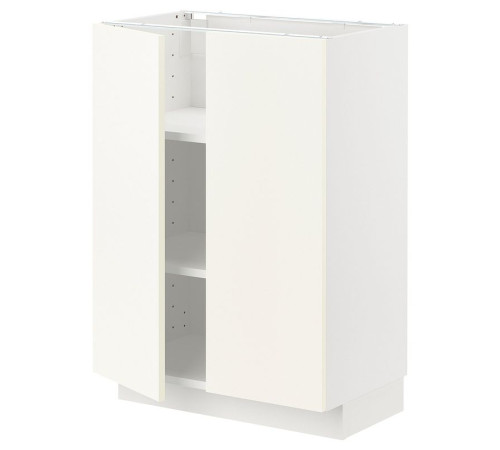 Szafka stj/półki/2 drzwi, biały/Vallstena biały METOD 395.071.35