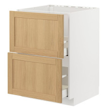 Sz stj zl+2fr/2szu, белый/Дуб Форсбака МЕТОД / МАКСИМЕРА 395.091.58