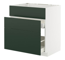 Sz stj zl+3fr/2szu, biały/Havstorp głęboki zielony METOD / MAXIMERA 395.572.67