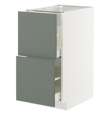 Sz stj 2fr/2w szu, белый/Nickebo матовый серо-зеленый МЕТОД / МАКСИМЕРА 395.654.89