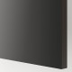 Szafka stojąca z 2 szufladami, czarnoszary/Nickebo matowy antracyt METOD / KNIVSHULT 395.867.26