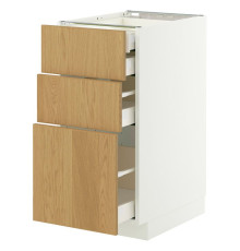 Sz stj 3fr/2n/wd/w szu, белый/Дуб Синарп МЕТОД / МАКСИМЕРА 396.008.50