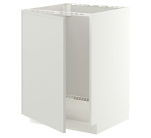 Szafka pod zlew, biały/Aspudden jasnoszary METOD 396.055.84