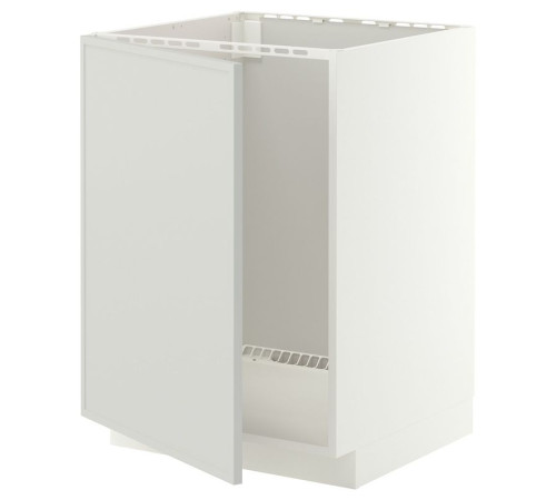 Szafka pod zlew, biały/Aspudden jasnoszary METOD 396.055.84
