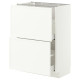 Szafka stojąca z 2 szufladami, biały/Aspudden matowy biały METOD / MAXIMERA 396.245.87