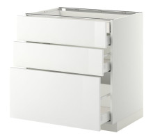 Sz stj 3fr/2n/śr/w szu, biały/Ringhult biały METOD / MAXIMERA 399.116.87
