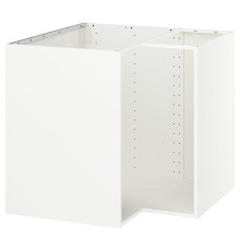 Угловой напольный шкаф, белый METOD 405.967.48