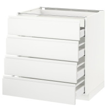 Sz stj 4fr/2n/3dsr szu, белый/Воксторп матовый белый МЕТОД / МАКСИМЕРА 491.121.00