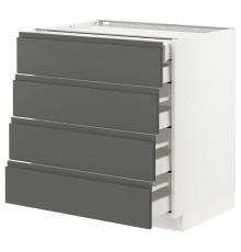 Sz stj 4fr/2n/3dsr szu, белый/Воксторп темно-серый МЕТОД / МАКСИМЕРА 493.099.41