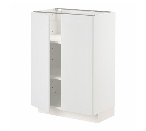 Szafka stj/półki/2 drzwi, biały/Stensund biały METOD 494.575.16