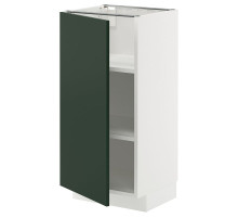 Szafka st/półki, biały/Havstorp głęboki zielony METOD 495.573.04