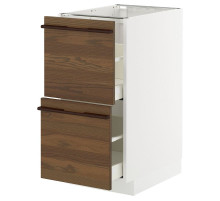 Sz stj 2fr/2w szu, белый/Stensta темно-коричневый ясеневый шпон МЕТОД / МАКСИМЕРА 495.745.15